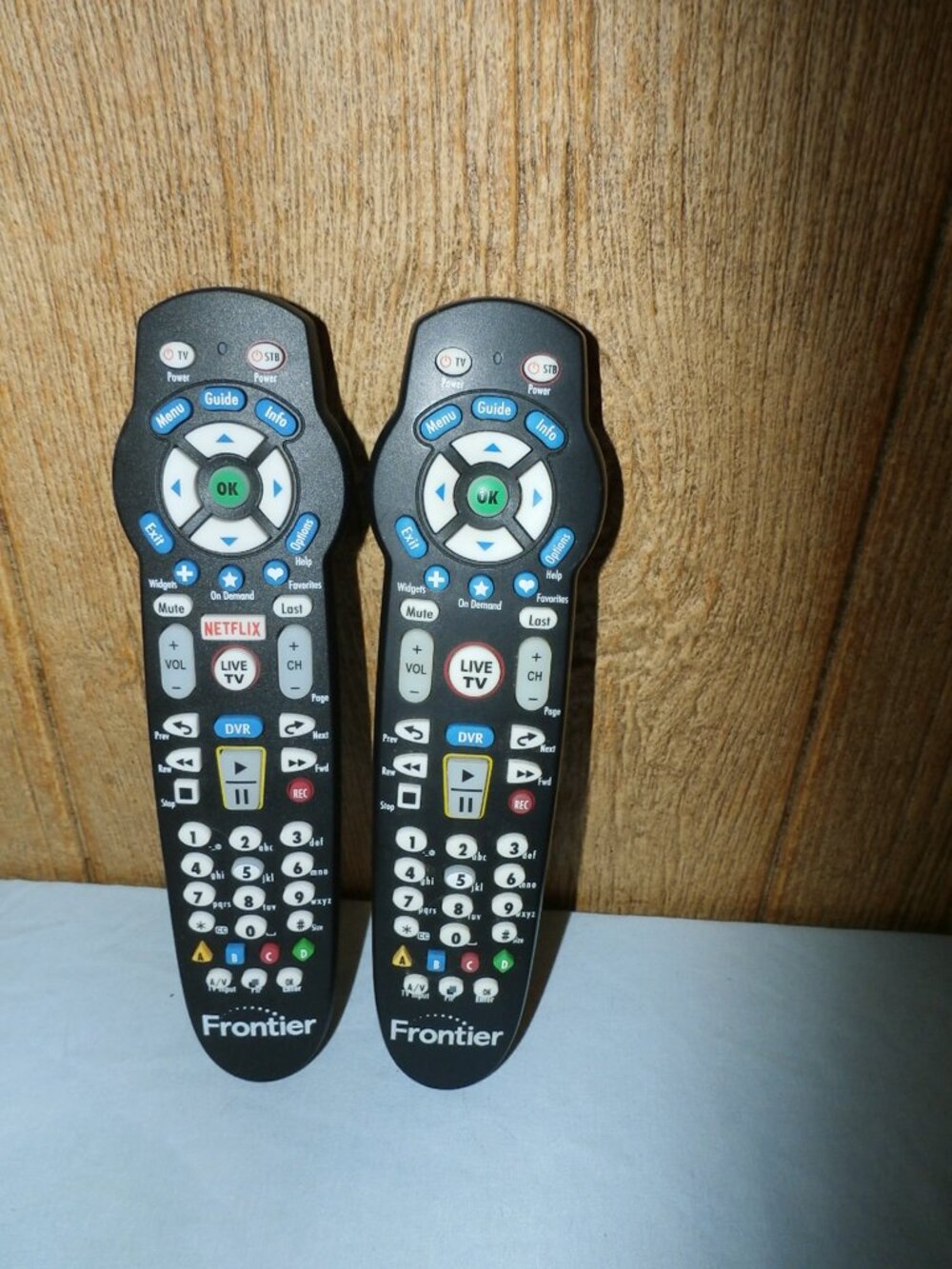 2 -Frontier Cable Box Remote FTR P265v3.1 with Netflix Button w/ batteries